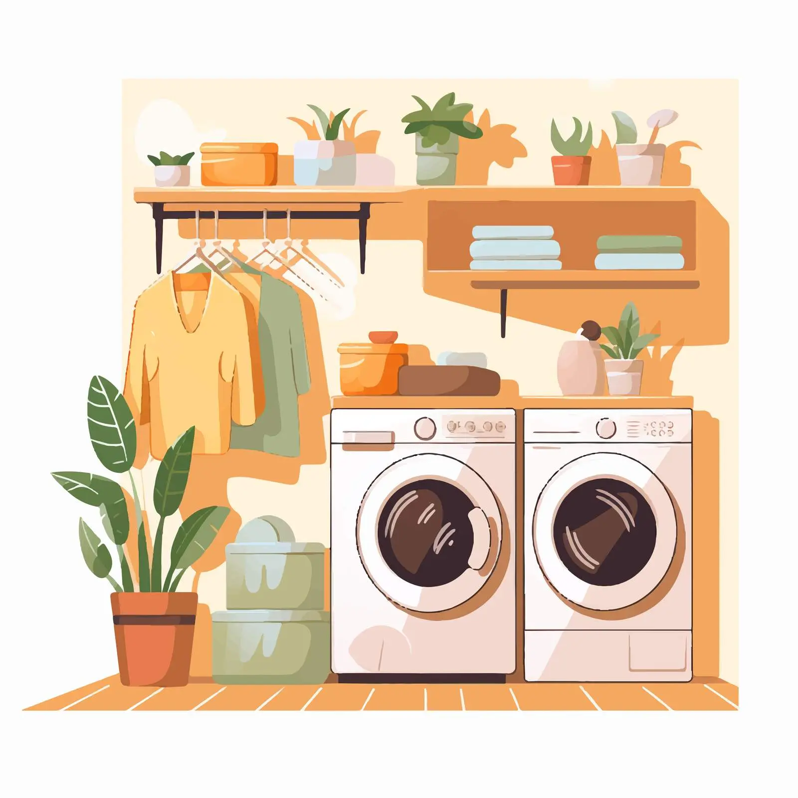 Stylish Laundry Room Interior Design Ideas — free download from Dotvec