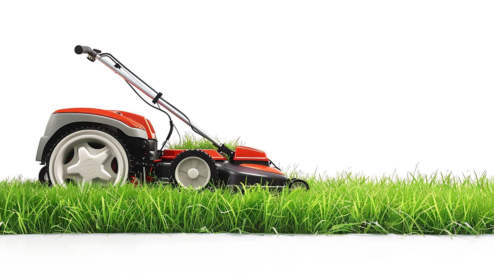 Summer Lawn Mower on Green Grass — free download from Dotvec