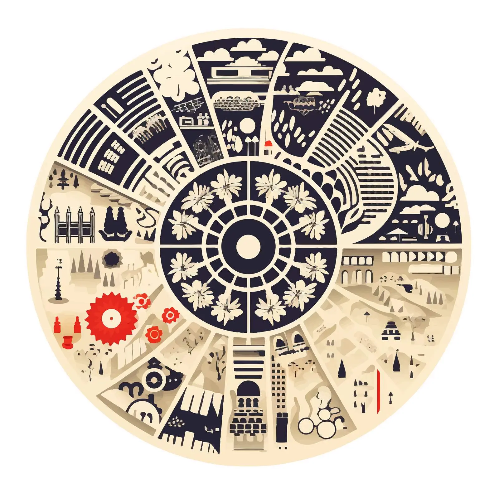 Layered Mandala Creative Silhouettes Set — free download from Dotvec