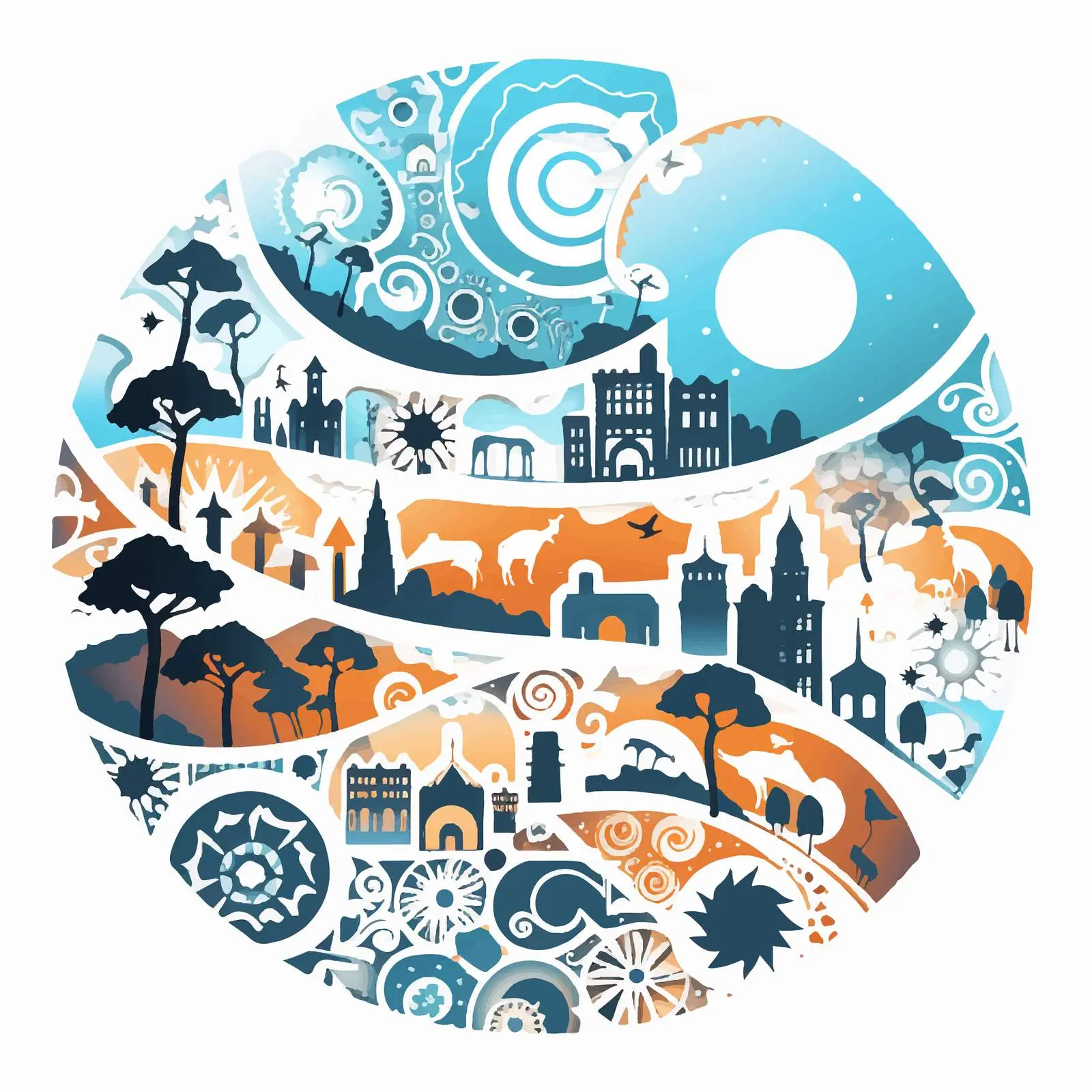 Layered Mandala Creative Silhouettes Set — free download from Dotvec