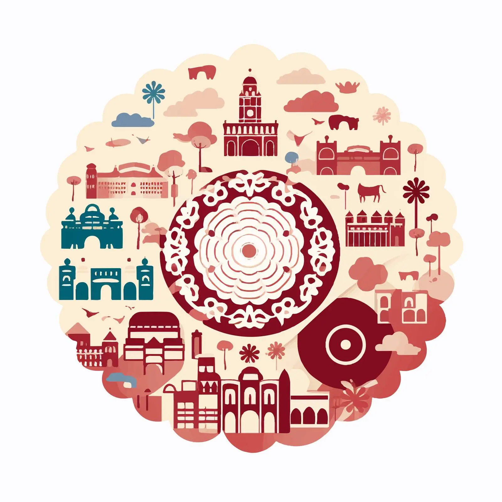 Layered Mandala Creative Silhouettes Set — free download from Dotvec