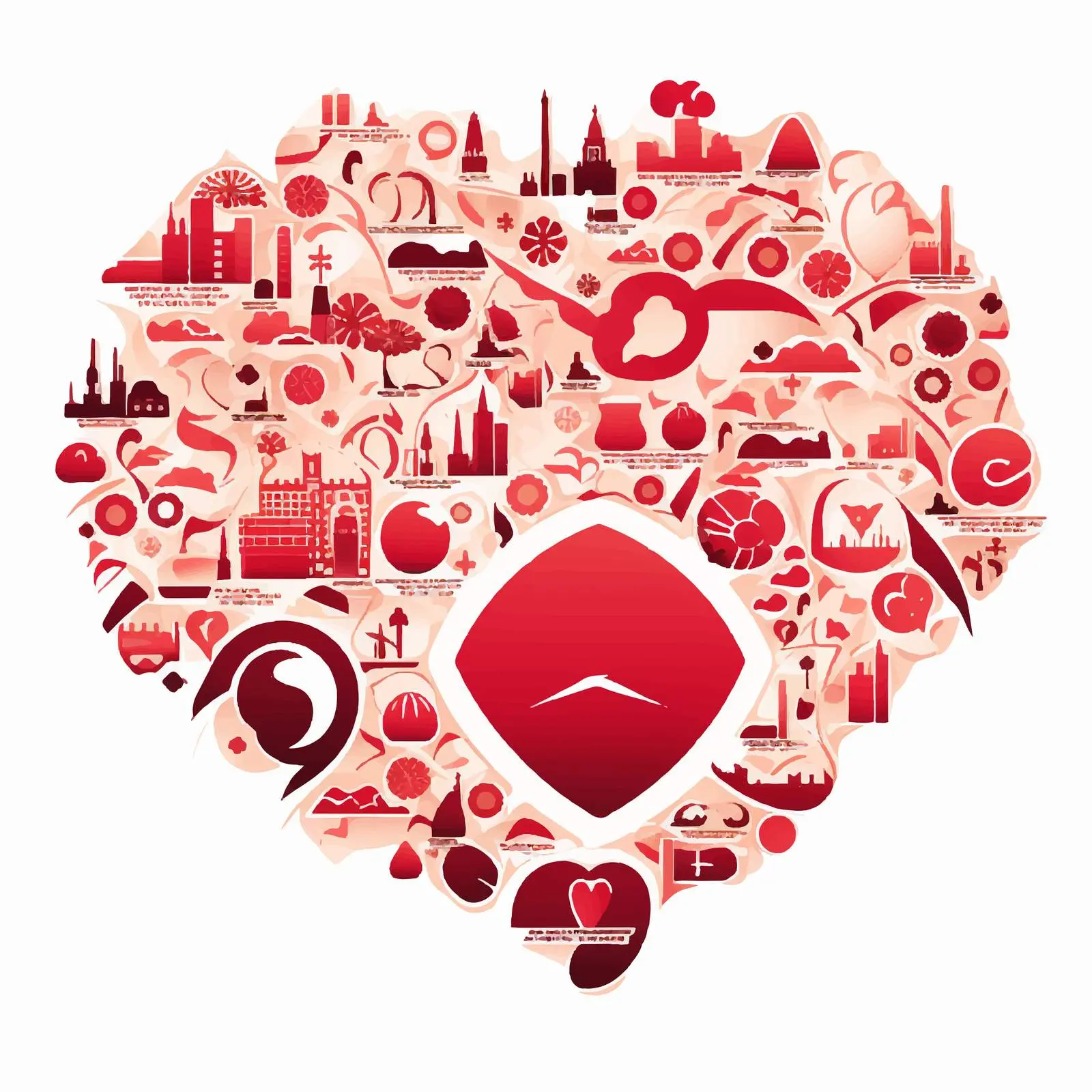 Layered Mandala Silhouettes Set on White Background — free download from Dotvec