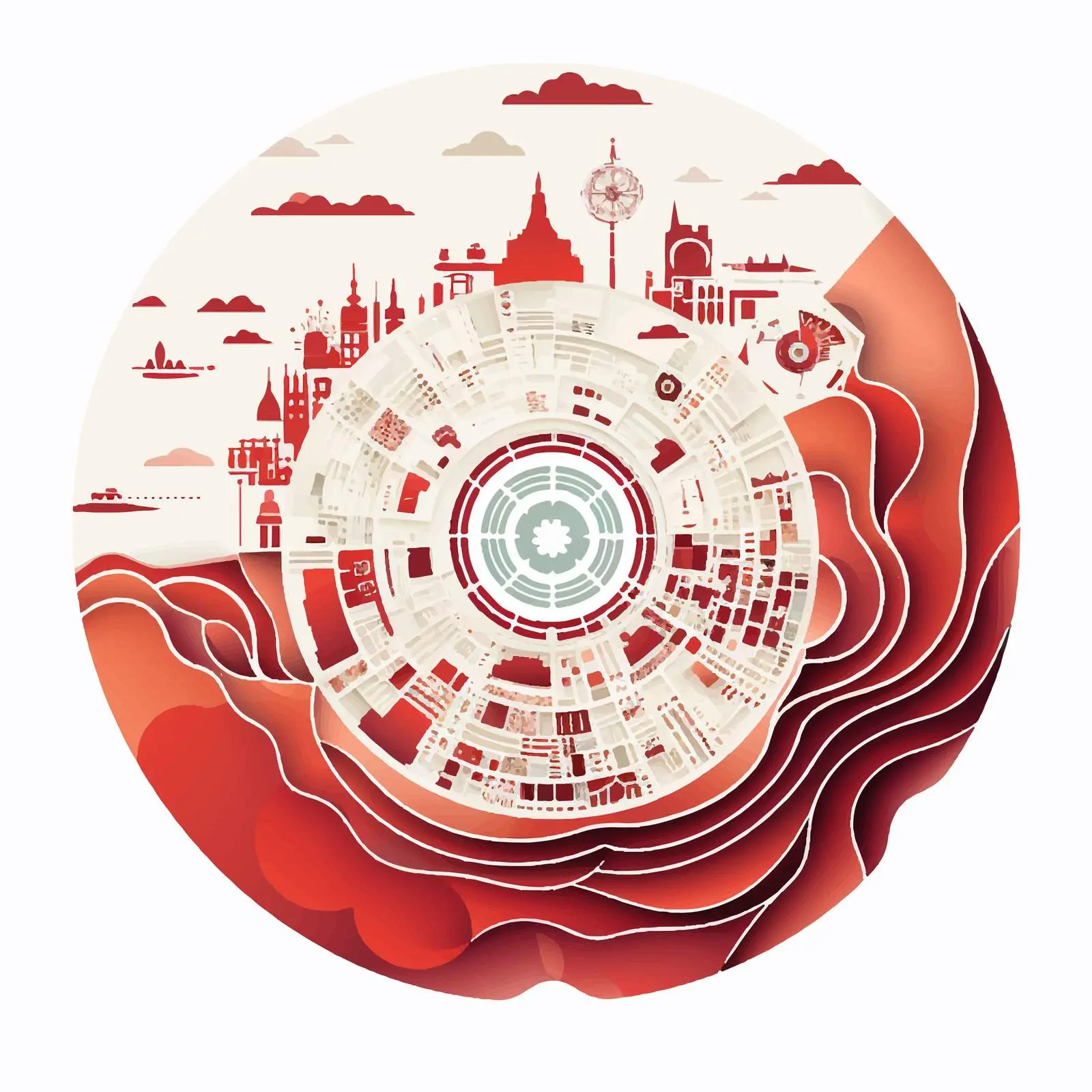 Layered Mandala Silhouette Creative Vector Set — free download from Dotvec