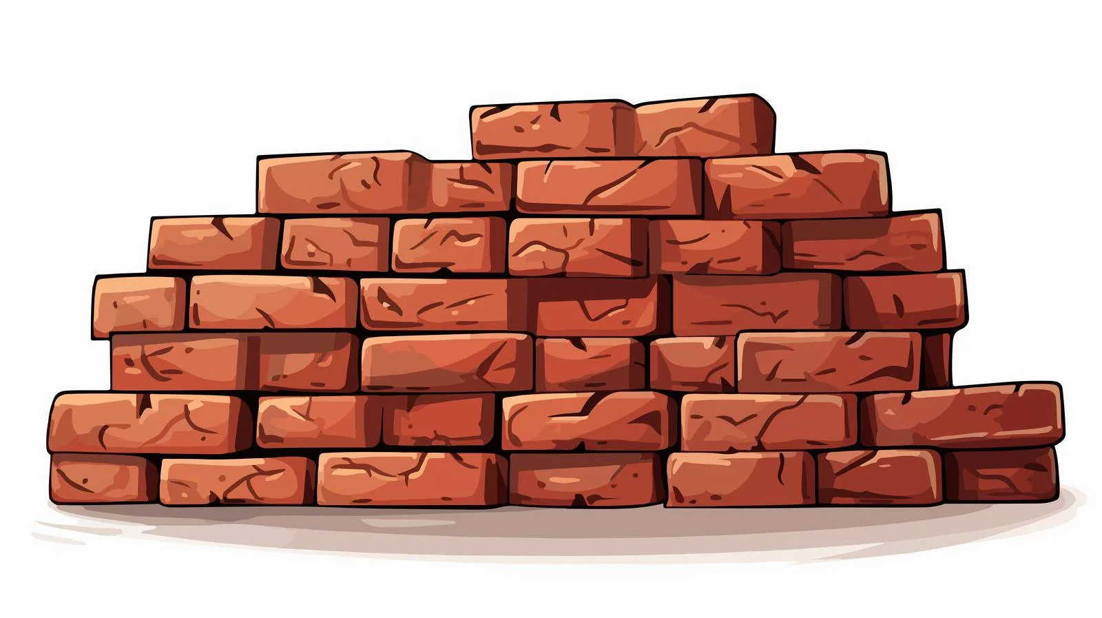 Cartoon Bricklayer Vector Illustration — free download from Dotvec