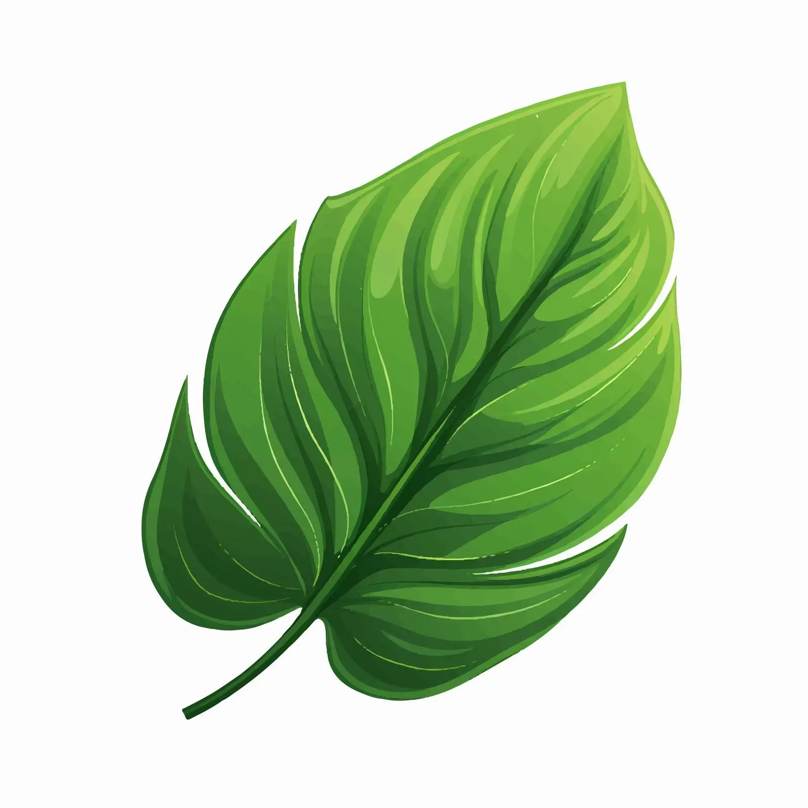 Tropical Green Leaf Plant with Big Leaves — free download from Dotvec