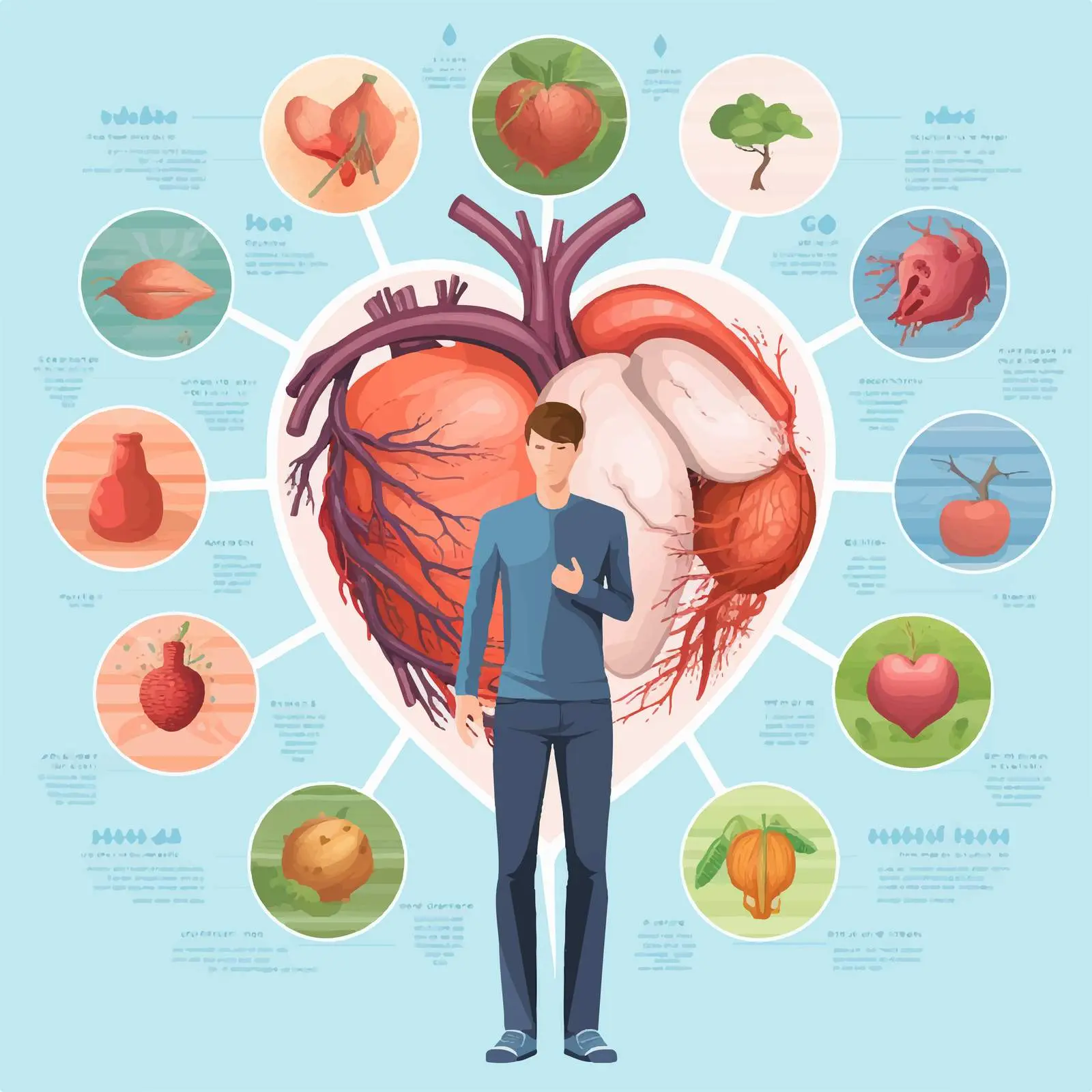 Visual Guide to Heart Health and Diseases — free download from Dotvec