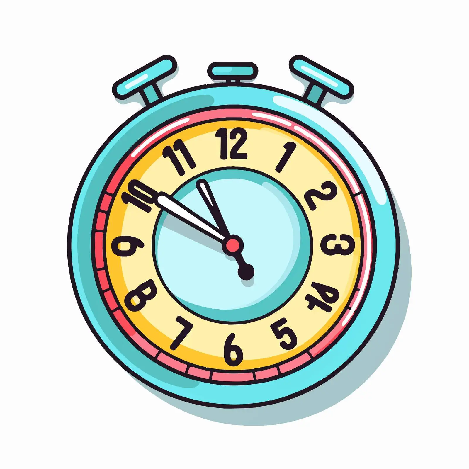 Learning Time on the Clock Worksheet — free download from Dotvec