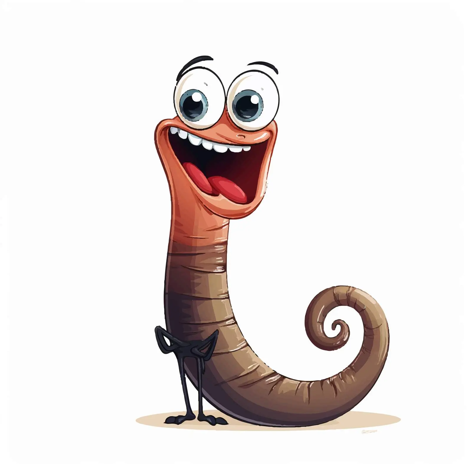Cute Leech Cartoon Vector Illustration — free download from Dotvec