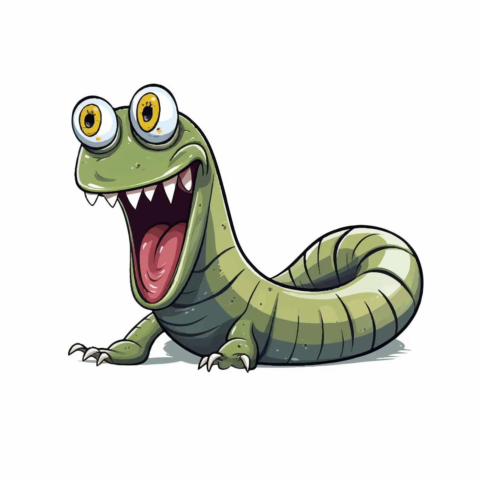 Cartoon Vector Illustration of a Leech — free download from Dotvec