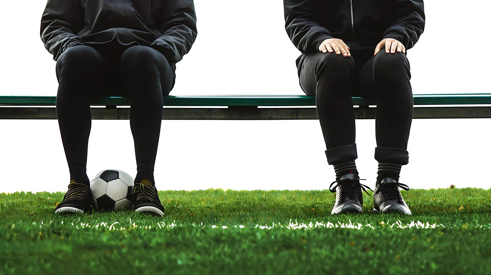 Football Players Resting on Bench — free download from Dotvec