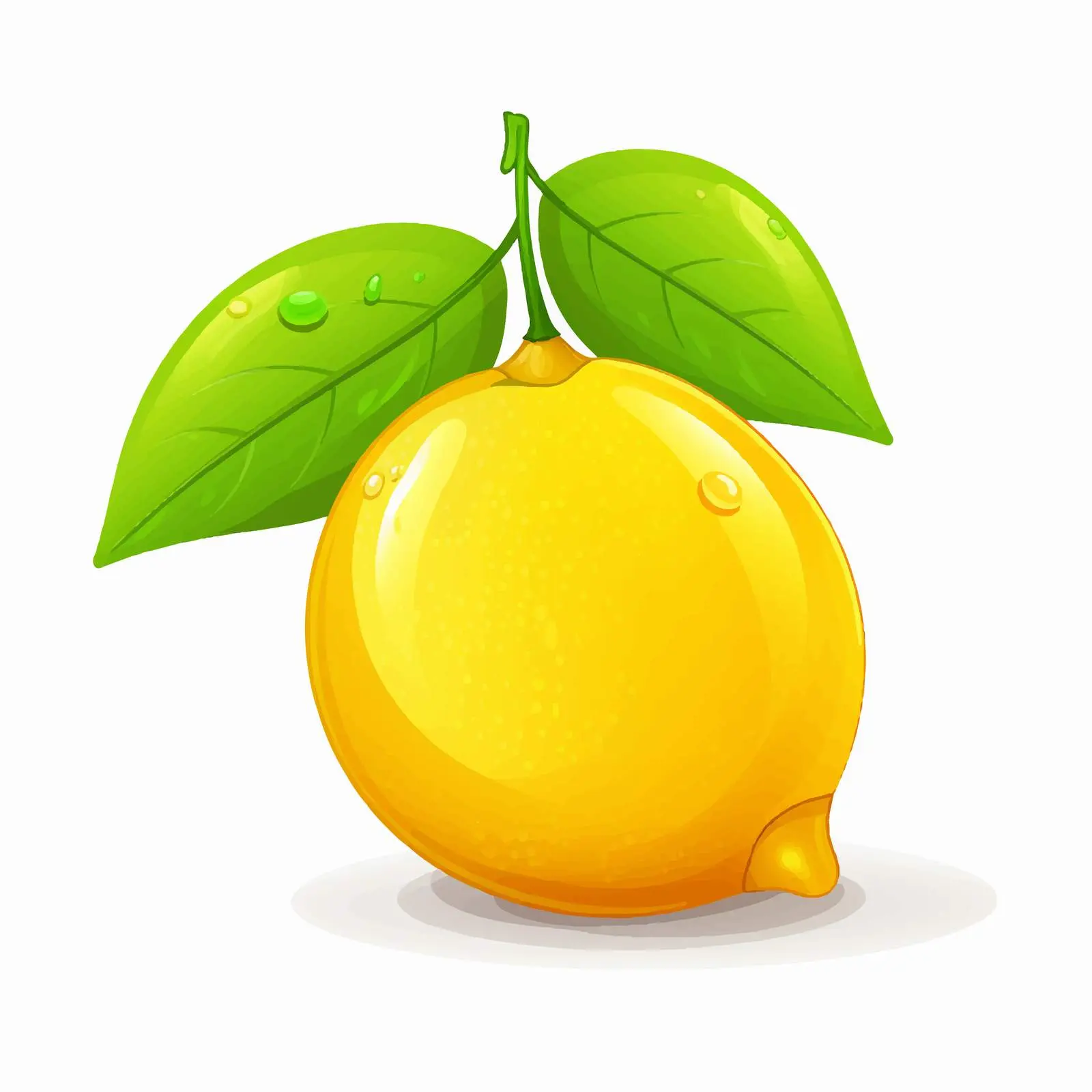 Lemon Cartoon Vector Illustration Isolated on White — free download from Dotvec