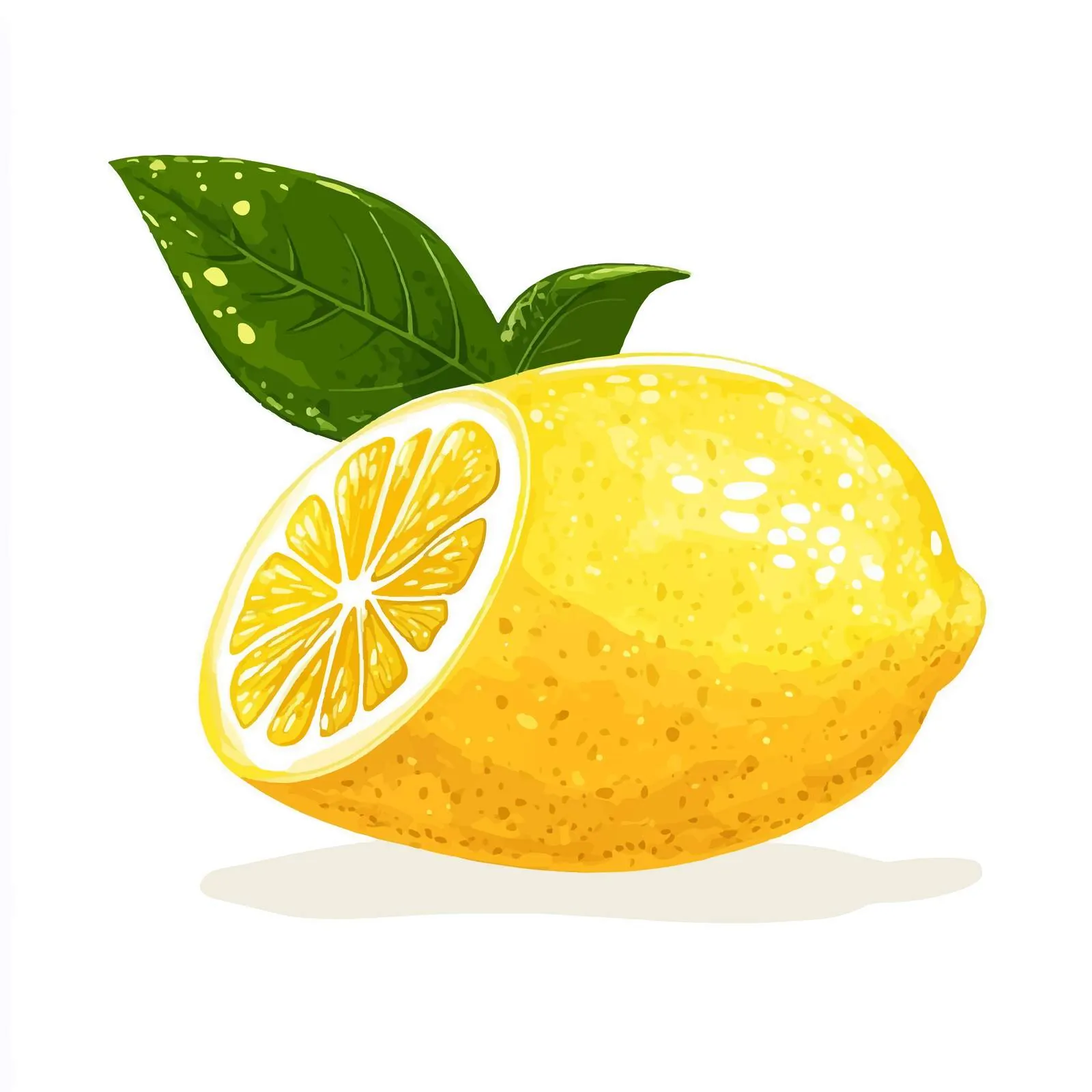 Fresh Yellow Lemon Doodle Illustration — free download from Dotvec