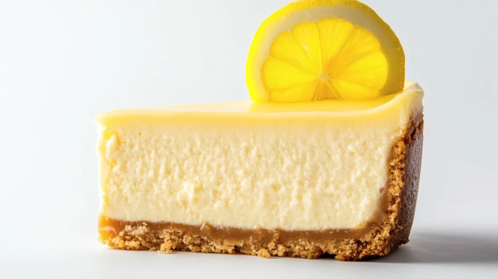 Delicious Lemon Cheesecake on White Background — free download from Dotvec