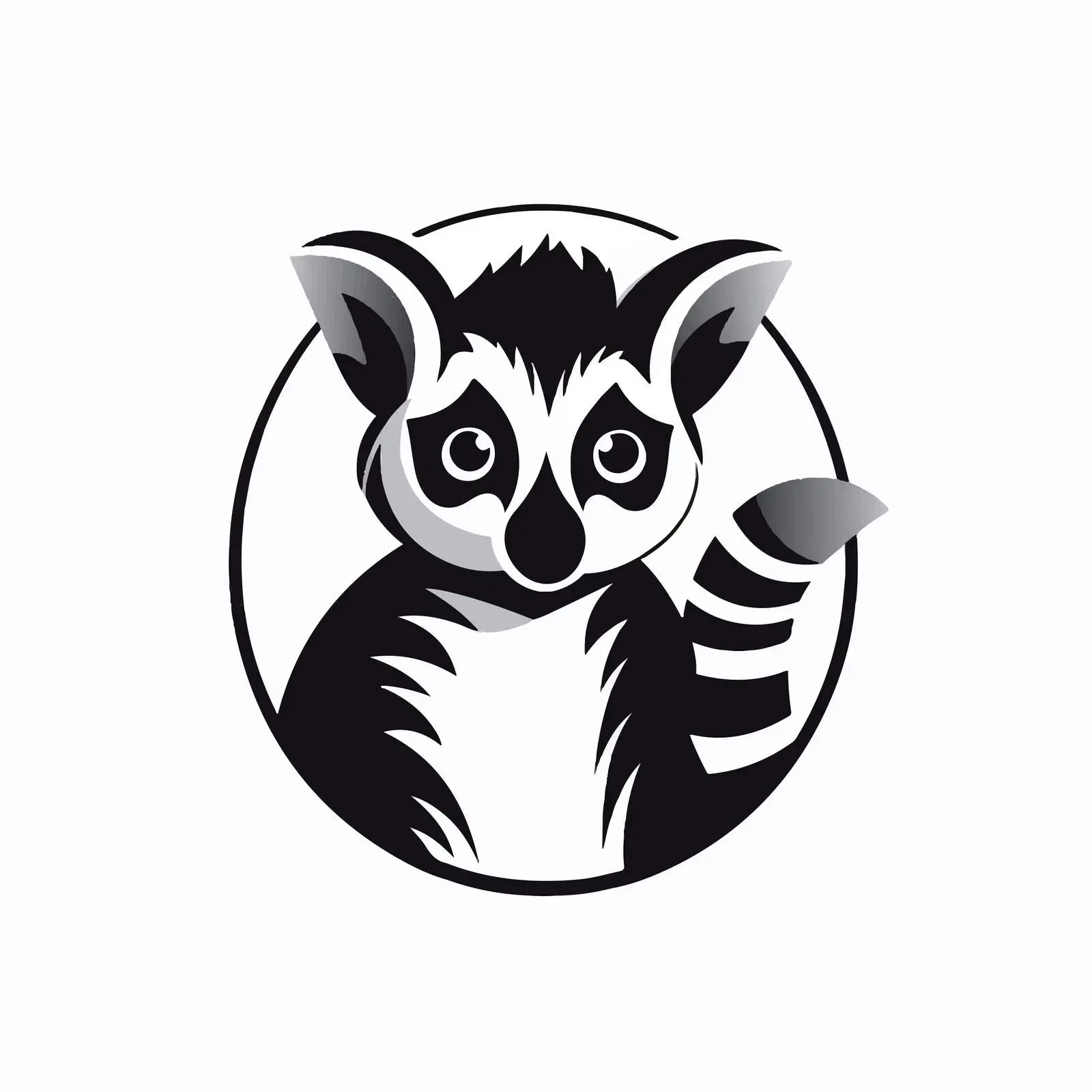 Modern Lemur Logo Vector Silhouette Design — free download from Dotvec