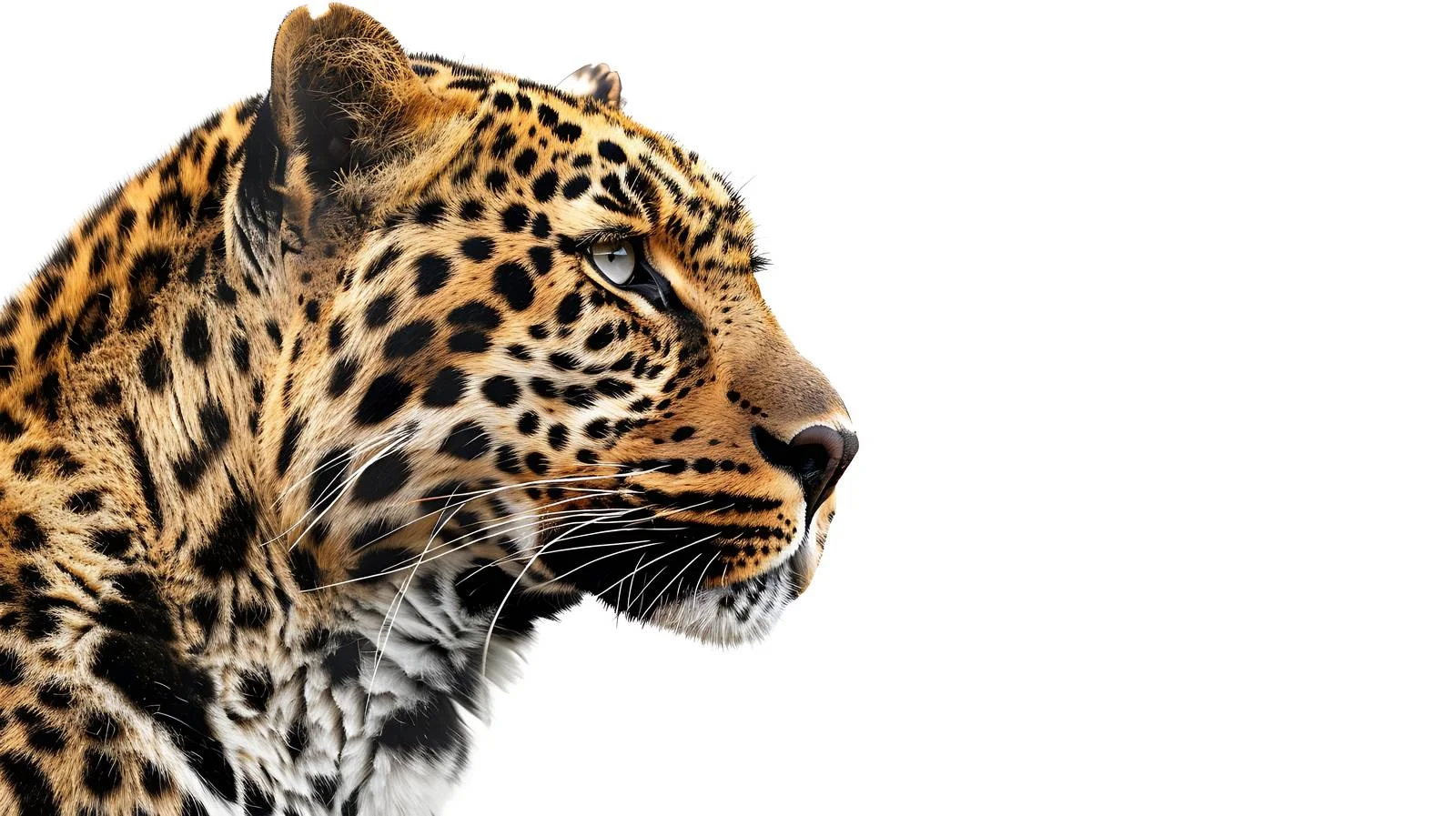 Elegant Leopard Pattern on White Background — free download from Dotvec