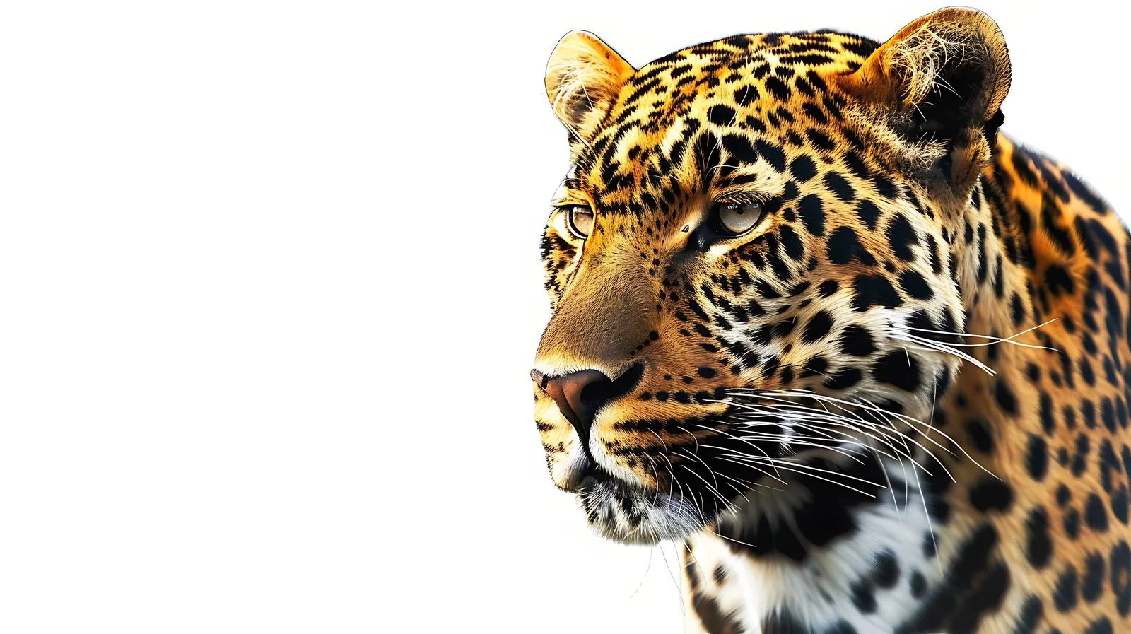 Elegant Leopard Pattern on White Background — free download from Dotvec