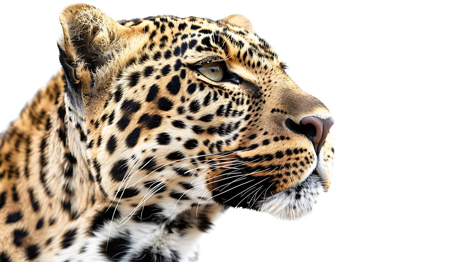 Sleek Leopard Pattern on White Background — free download from Dotvec