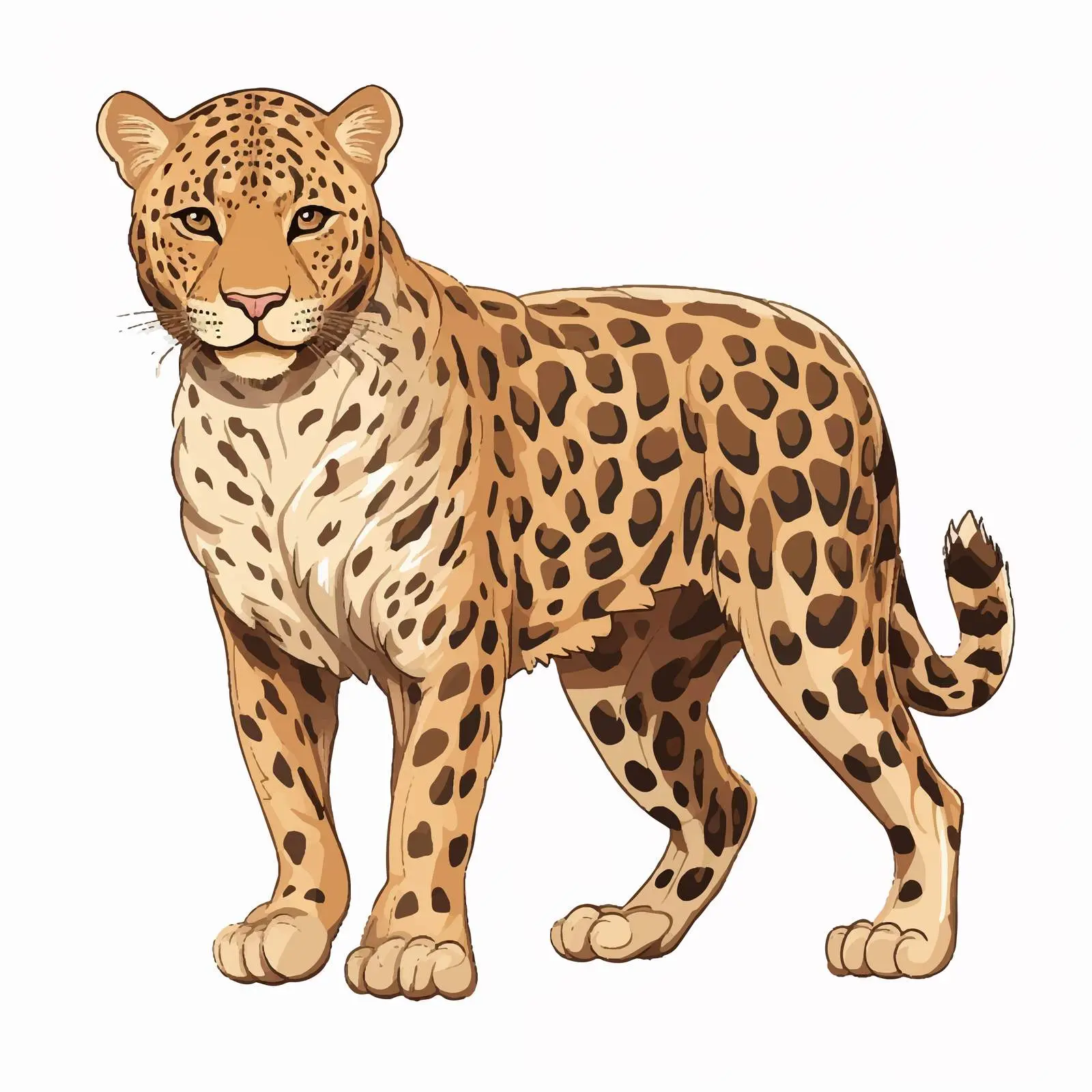 Leopard Skin Print Cartoon Vector Background — free download from Dotvec