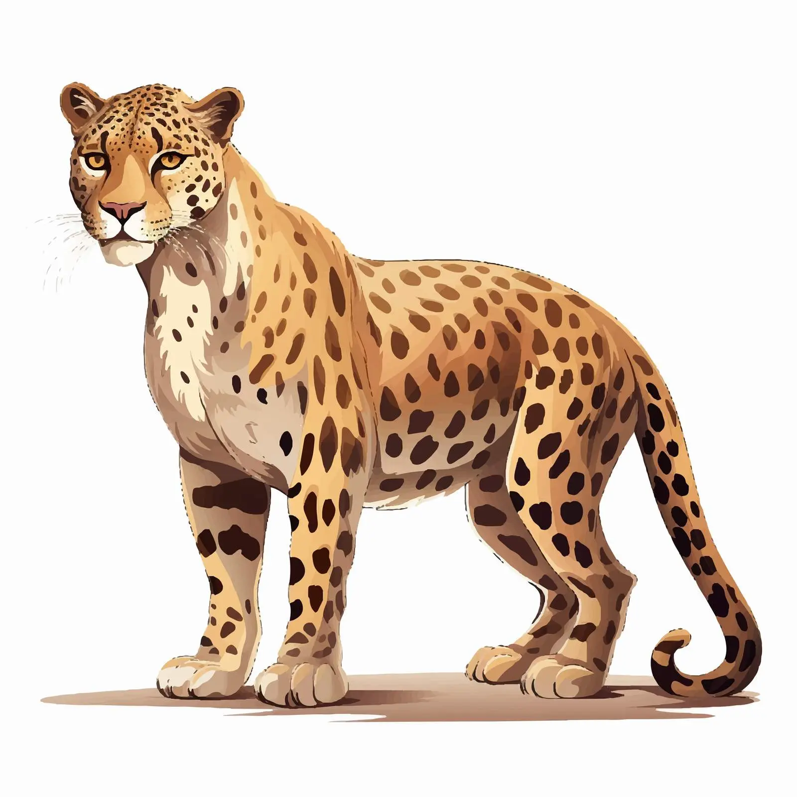 Leopard Skin Print Cartoon Vector Background — free download from Dotvec