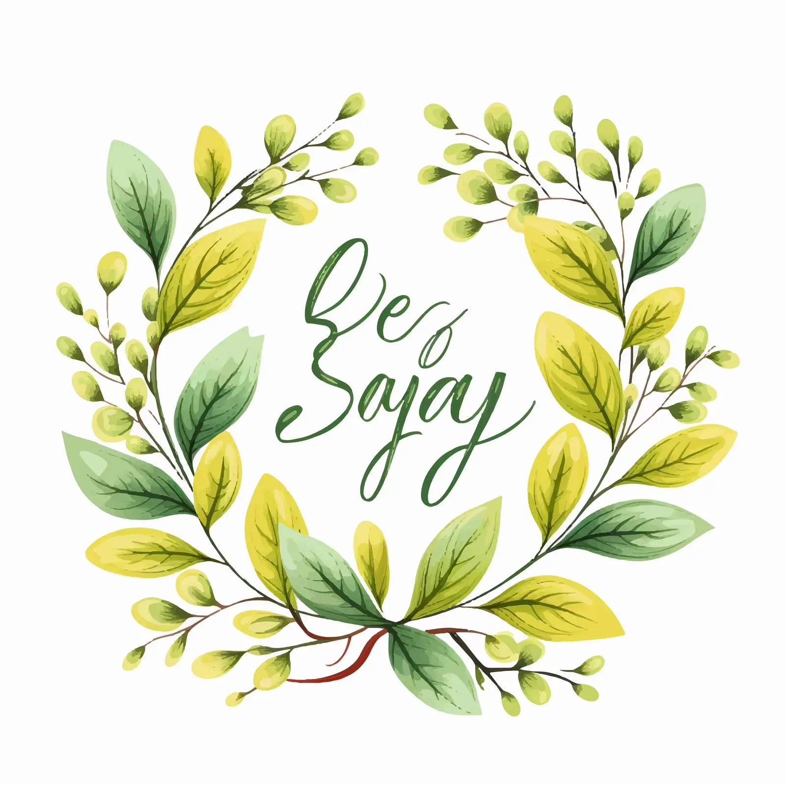 Spring Lettering in Calligraphic Cursive Style — free download from Dotvec