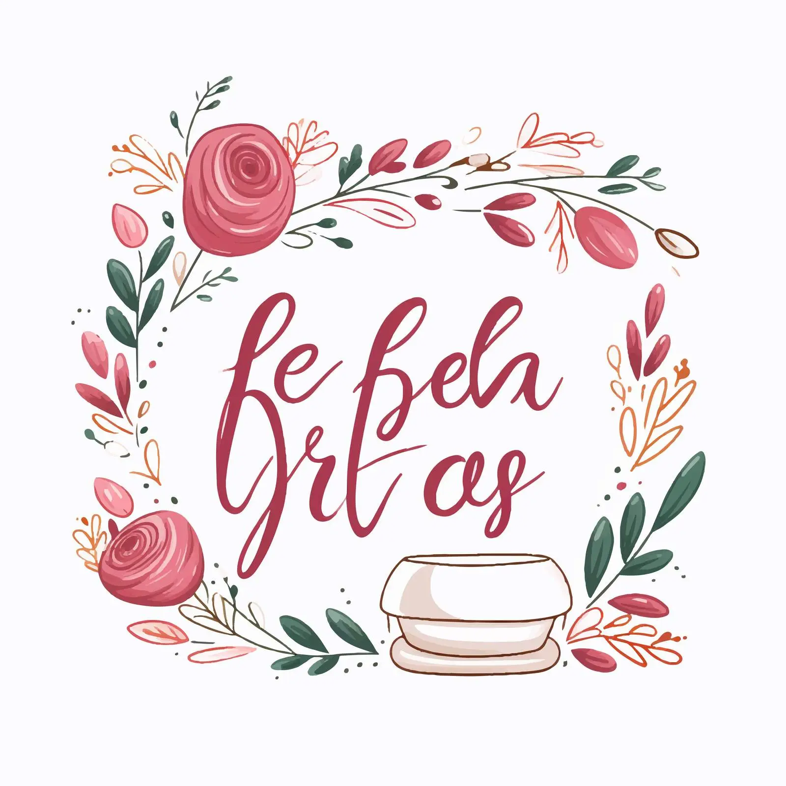 Lets Bake Handwritten Motivational Slogan Vector — free download from Dotvec