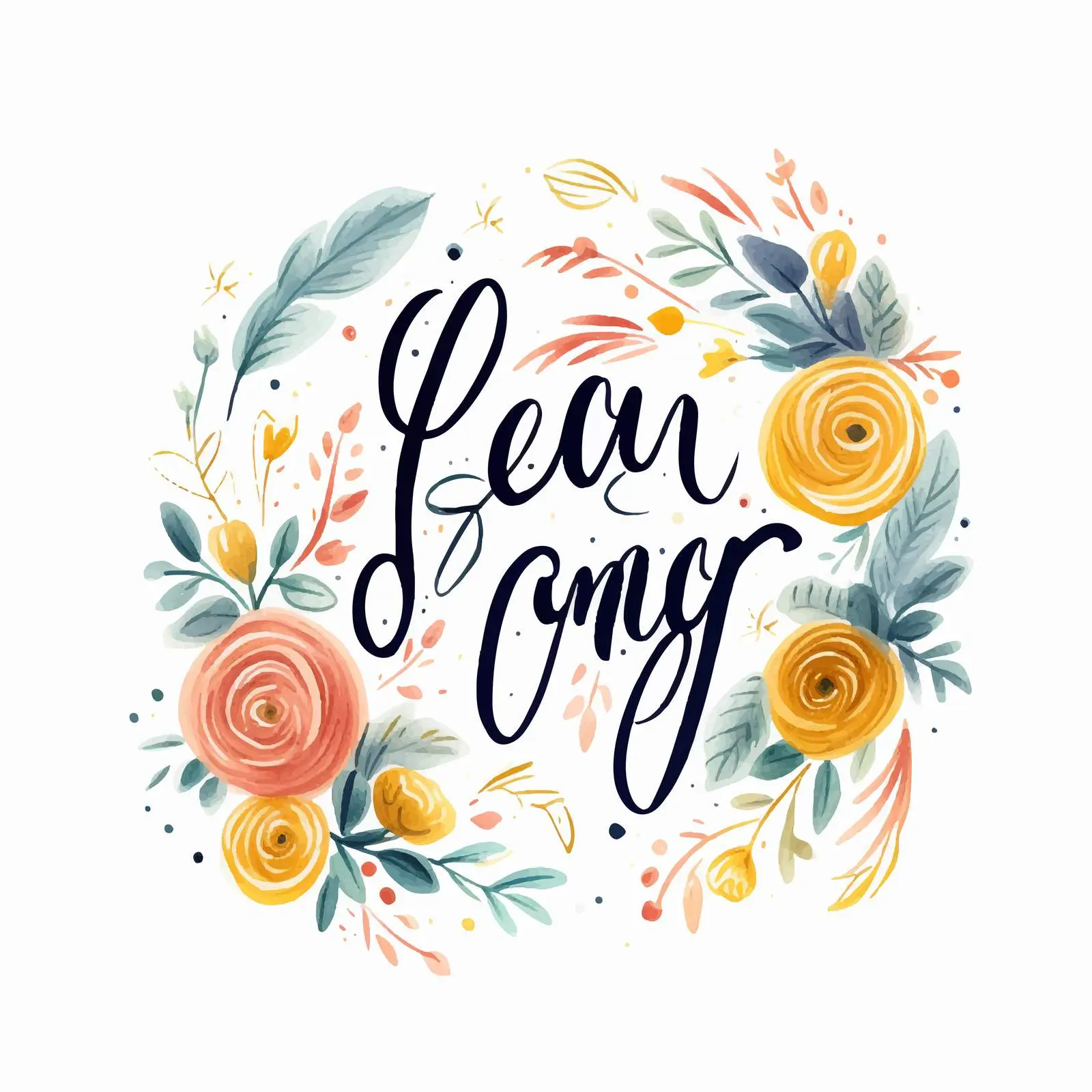 Handwritten Moon Themed Colorful Lettering — free download from Dotvec