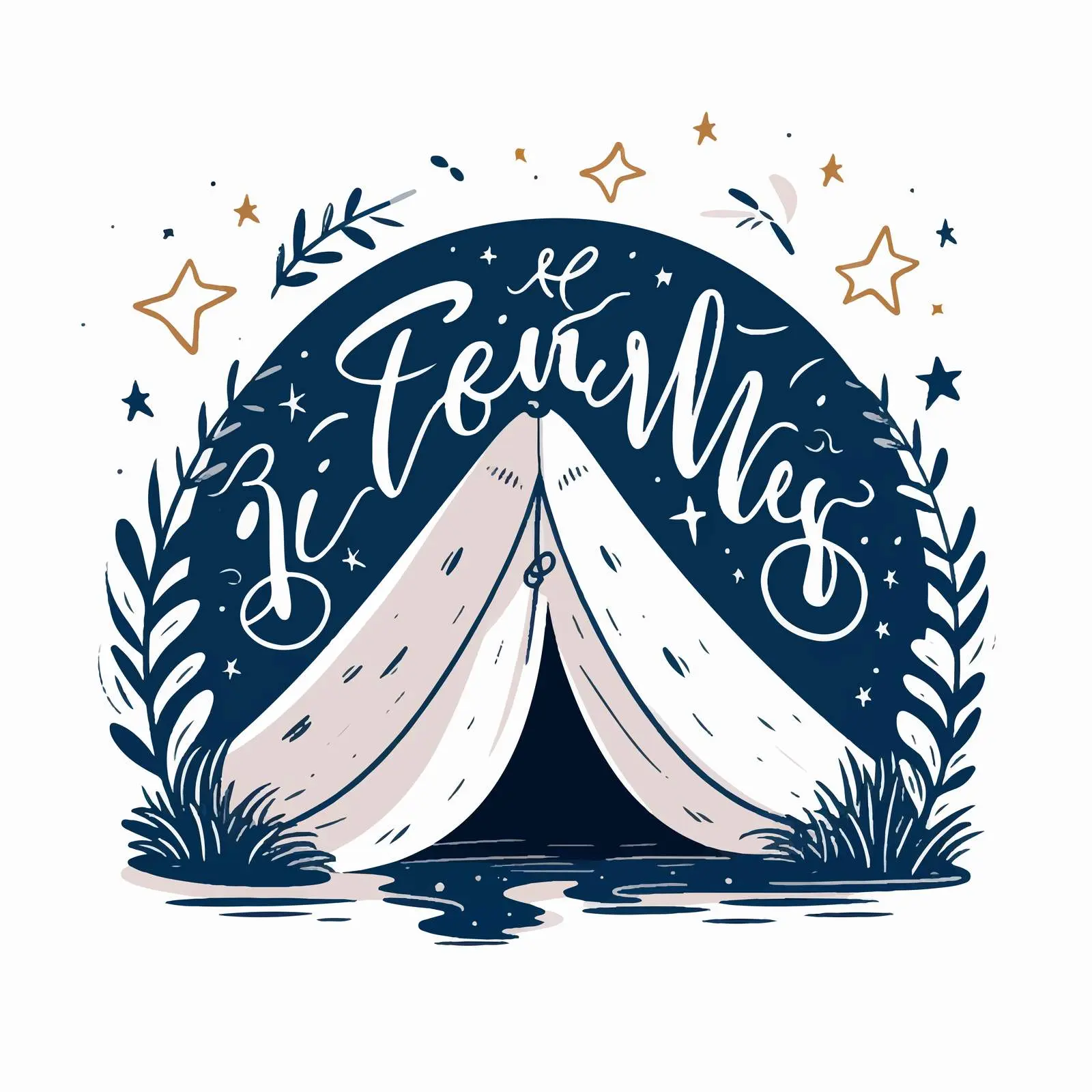 Sleep Under the Stars Inspirational Slogan — free download from Dotvec