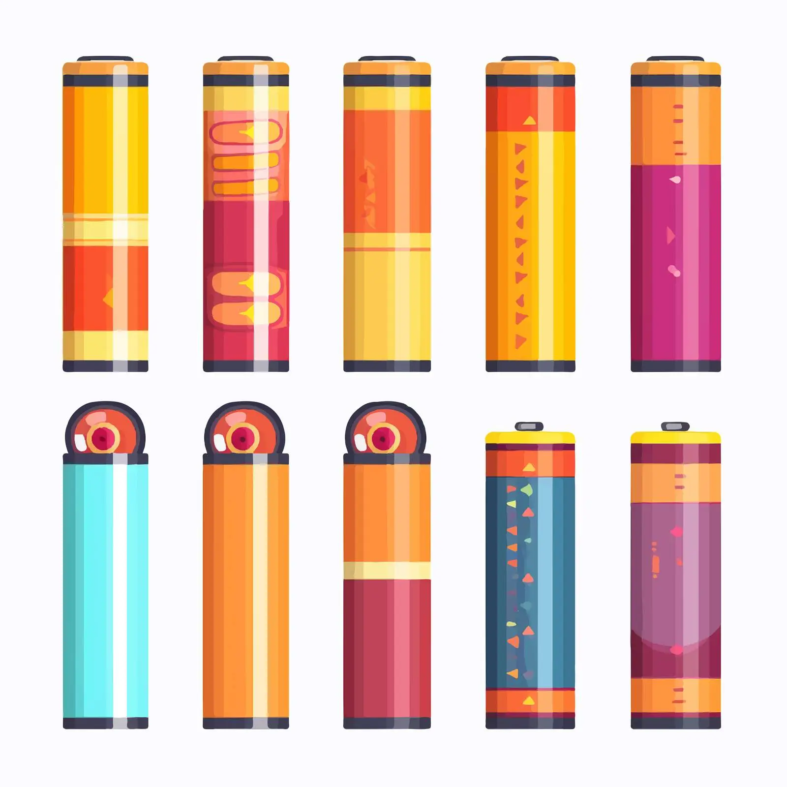 Large Rechargeable Li-ion AA Cylinder Battery — free download from Dotvec