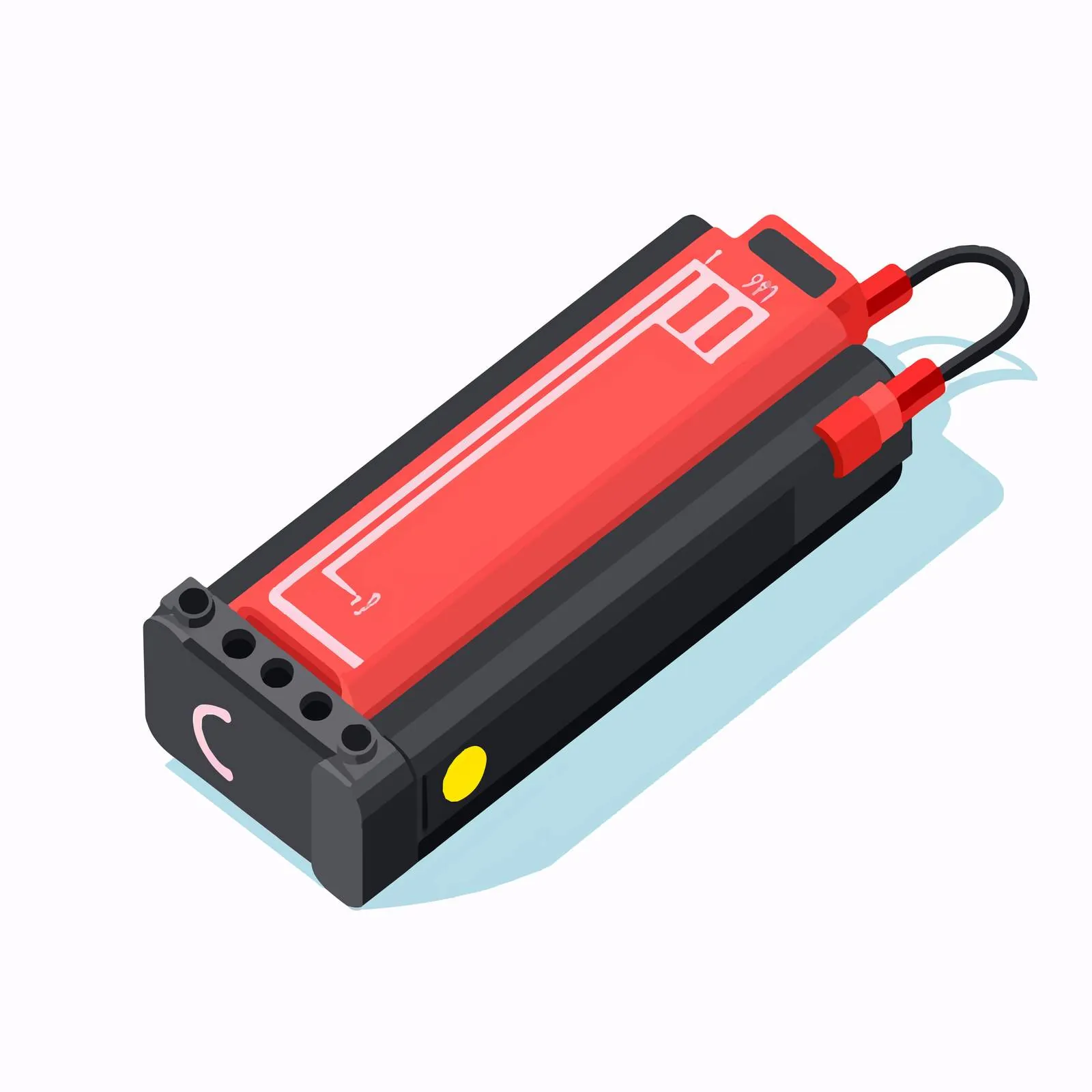 Lithium Polymer Accumulator with Wires and Terminal — free download from Dotvec