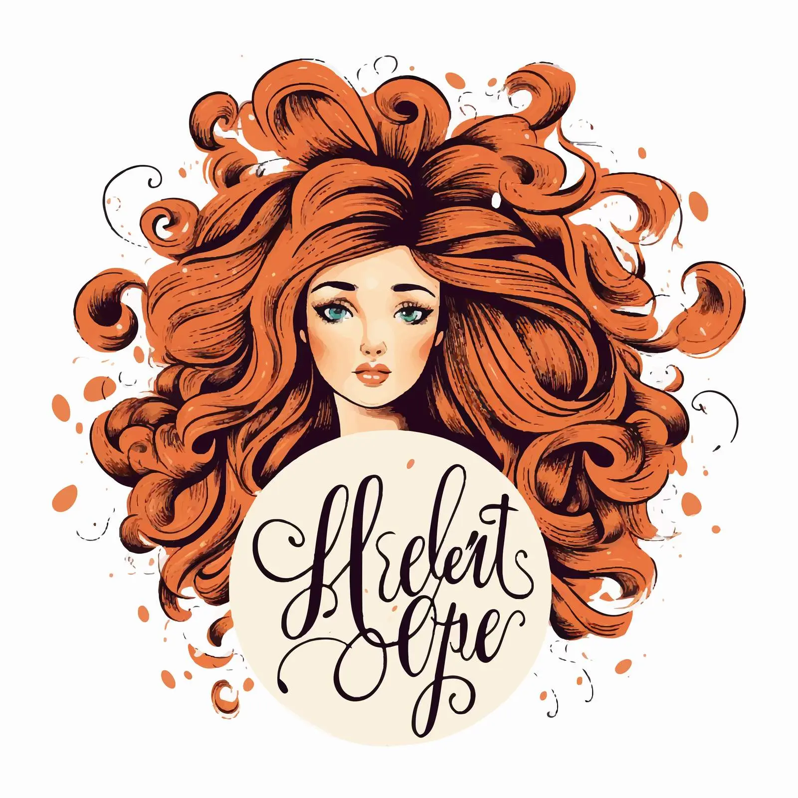 Perfect Hair Inspirational Hand Lettering Artwork — free download from Dotvec