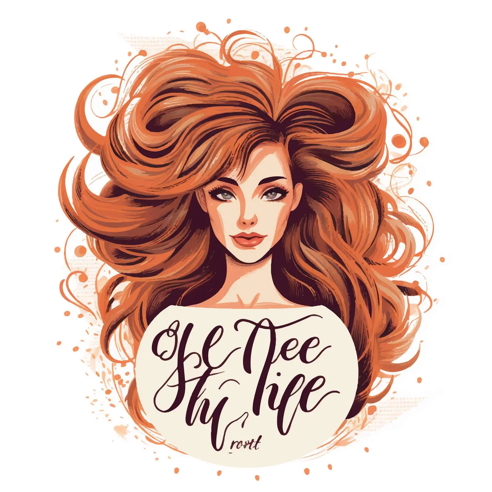 Perfect Hair Inspirational Hand Lettering Vector — free download from Dotvec