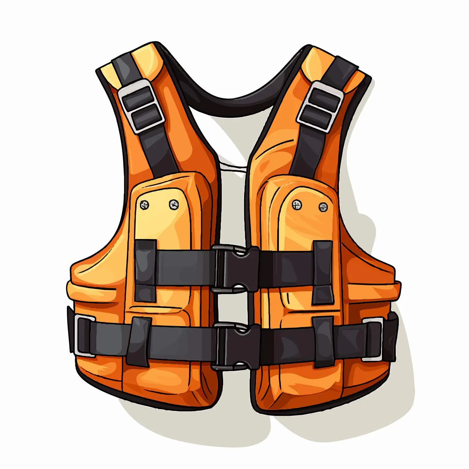 Cartoon Life Vest Vector Illustration — free download from Dotvec