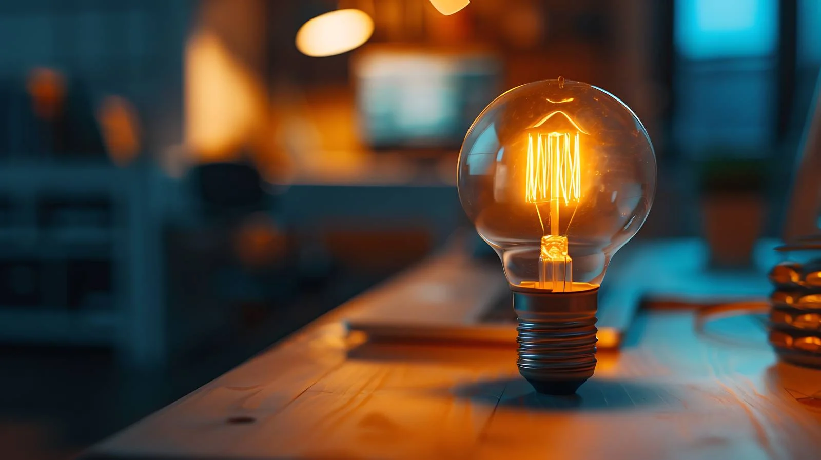 Illuminated Table in Business Environment — free download from Dotvec