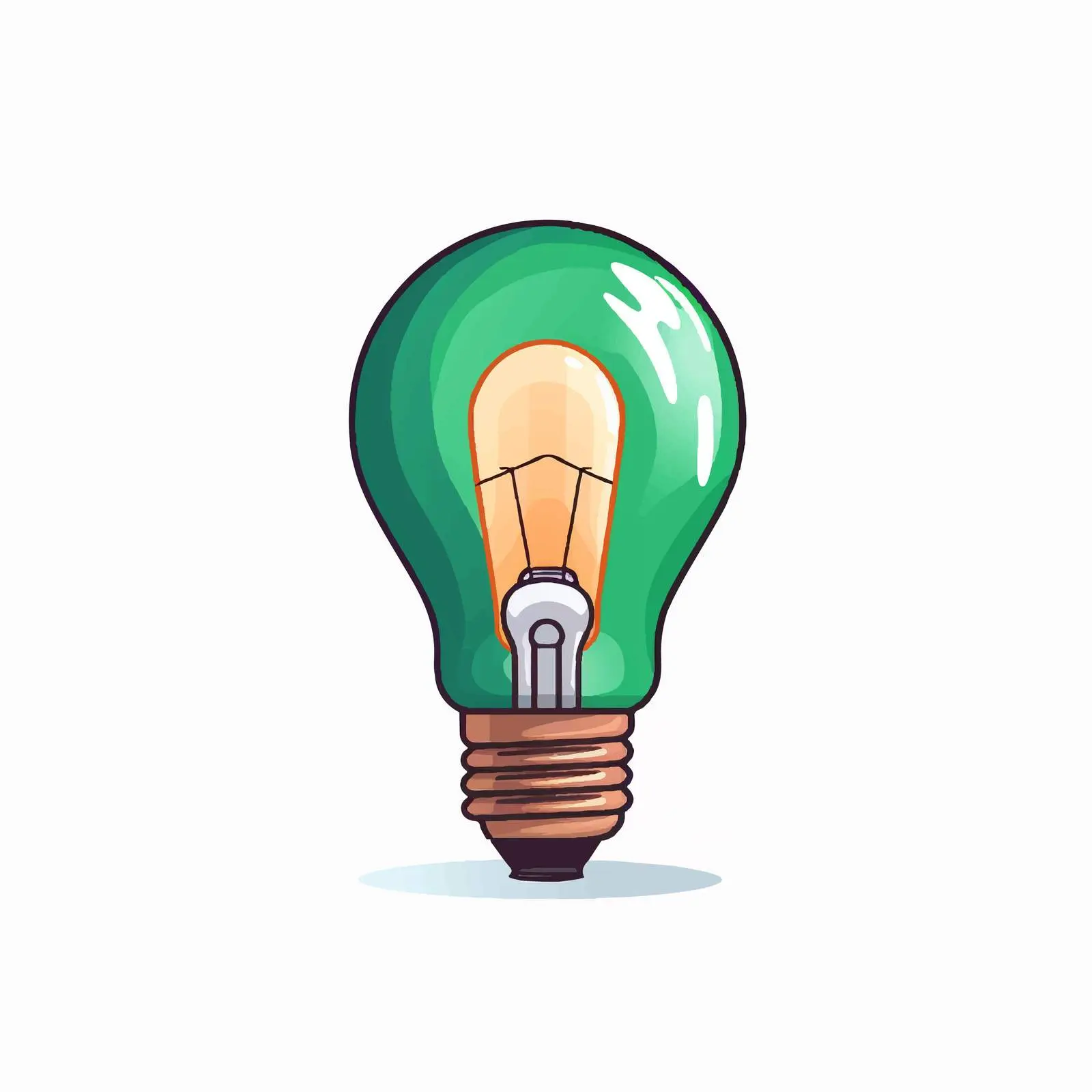 Colorful Light Bulb Representing Energy Production – free spectrum image from Dotvec