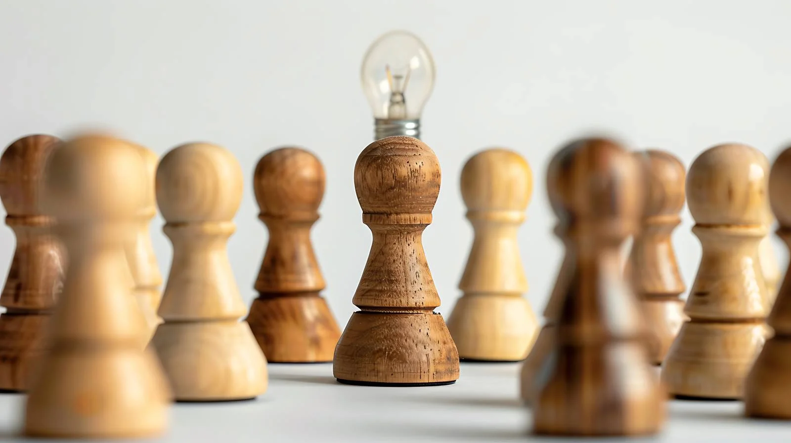 Creative Idea Wooden Center Light Bulb — free download from Dotvec