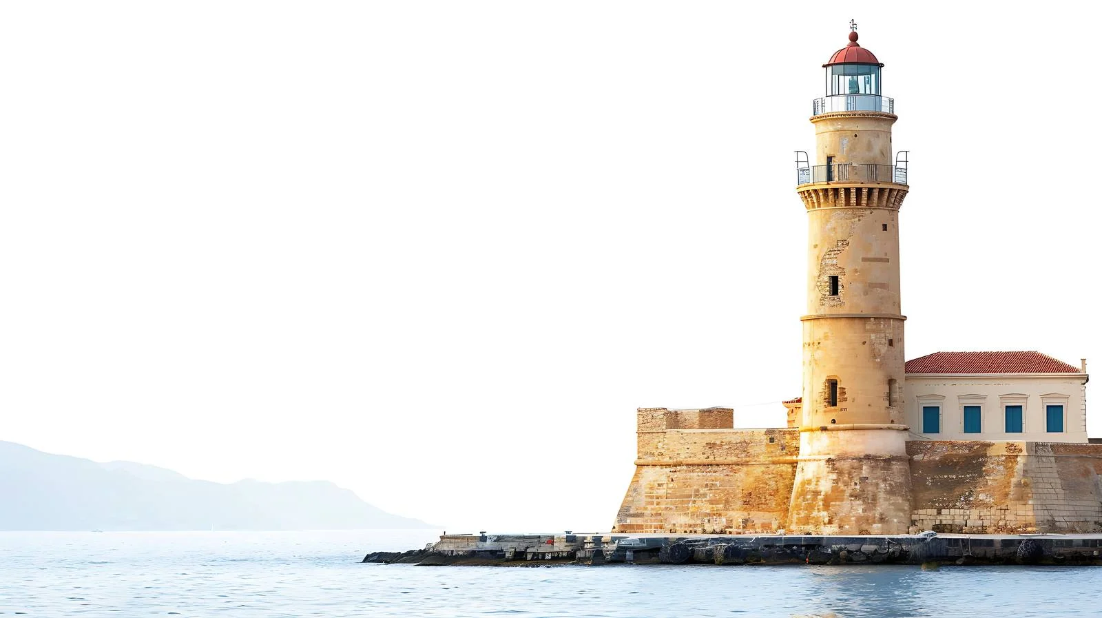 Chania Lighthouse and Venetian Harbor View — free download from Dotvec