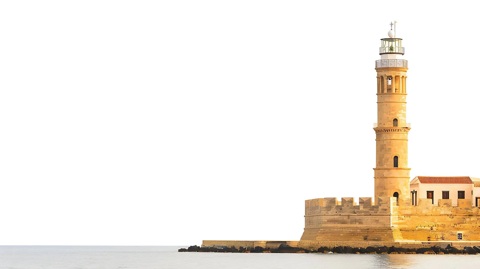 Historic Lighthouse in Chania Harbor — free download from Dotvec