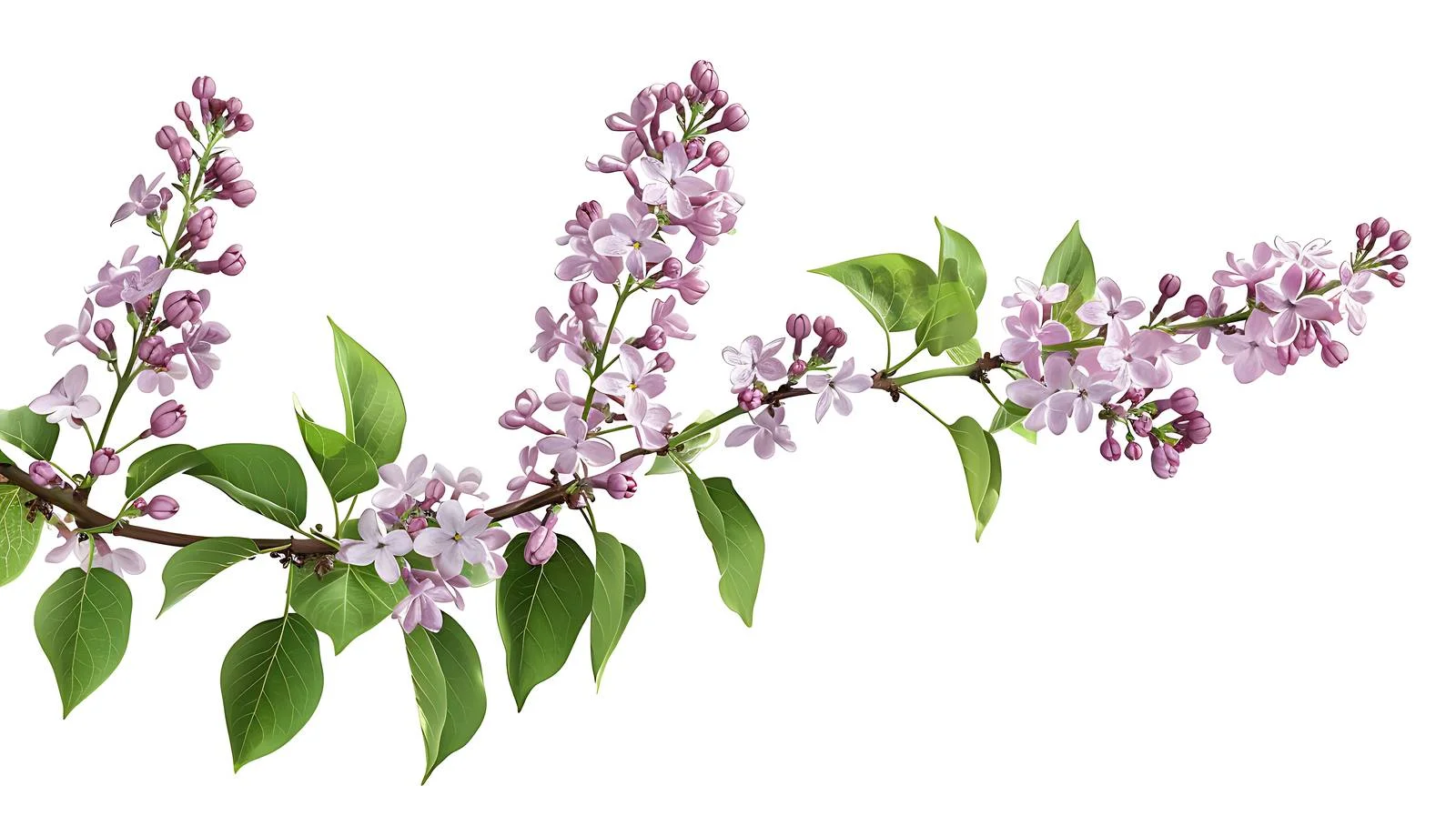 Elegant Lilac Branch Blossoming in Spring — free download from Dotvec