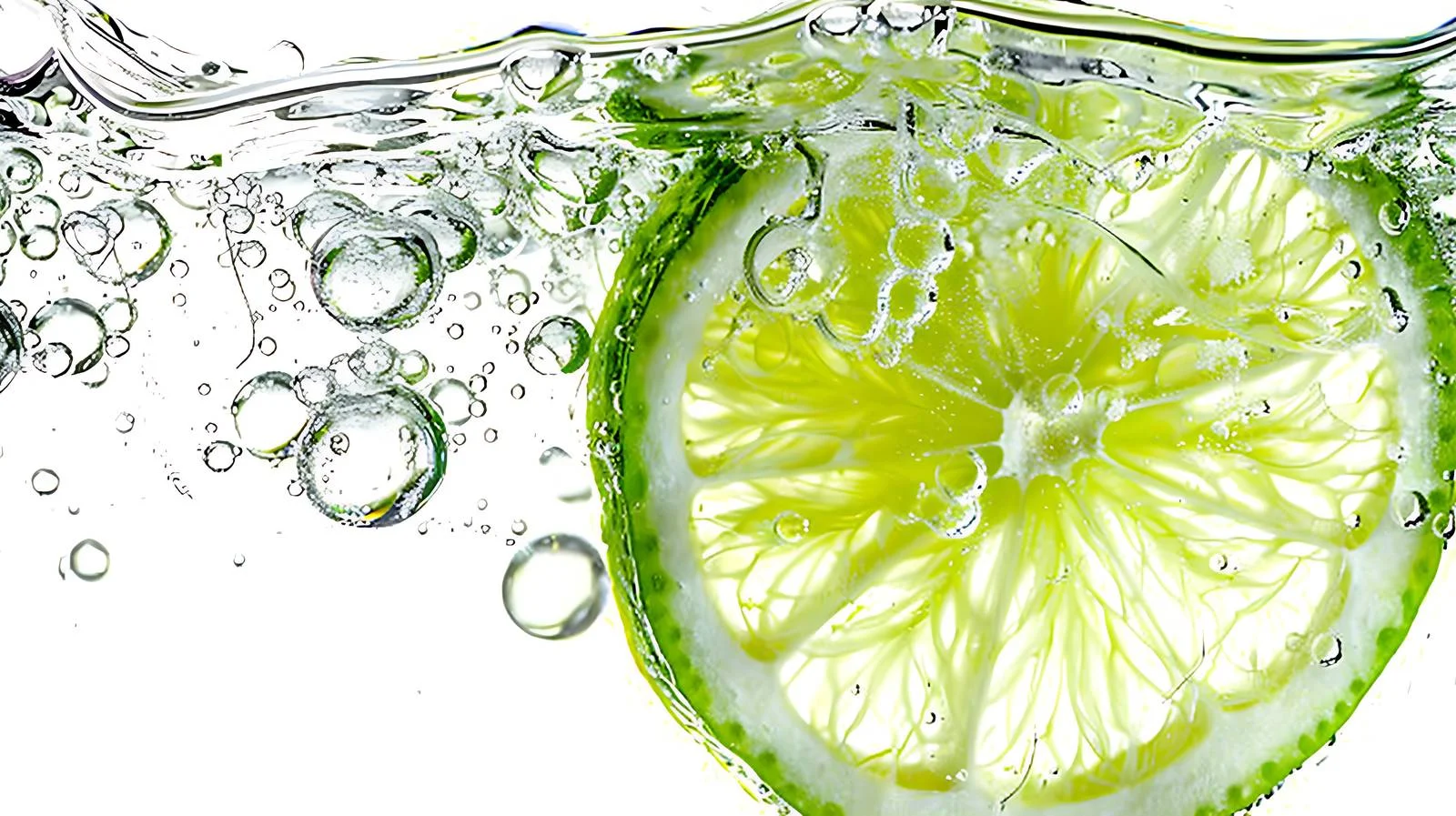 Lime Slice in Sparkling Water — free download from Dotvec