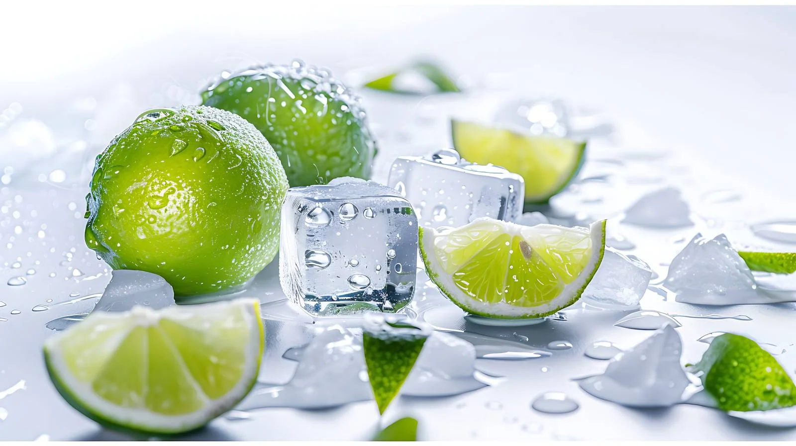 Refreshing Lime Drink on Bright Background — free download from Dotvec