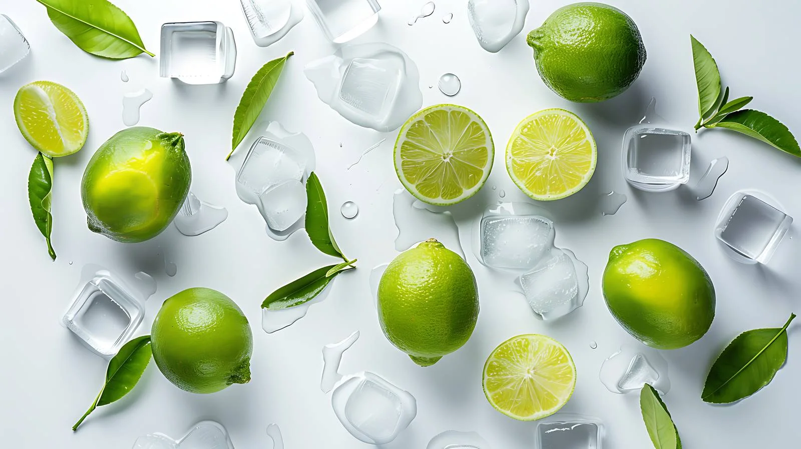 Refreshing Lime Drink on Bright Background — free download from Dotvec