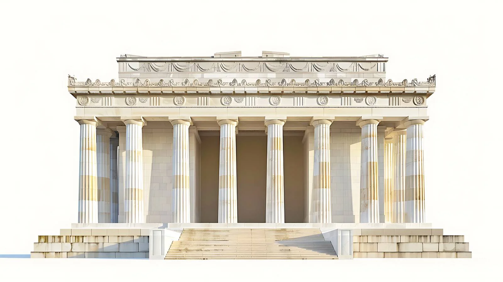 Iconic Lincoln Memorial in Washington, D.C. — free download from Dotvec