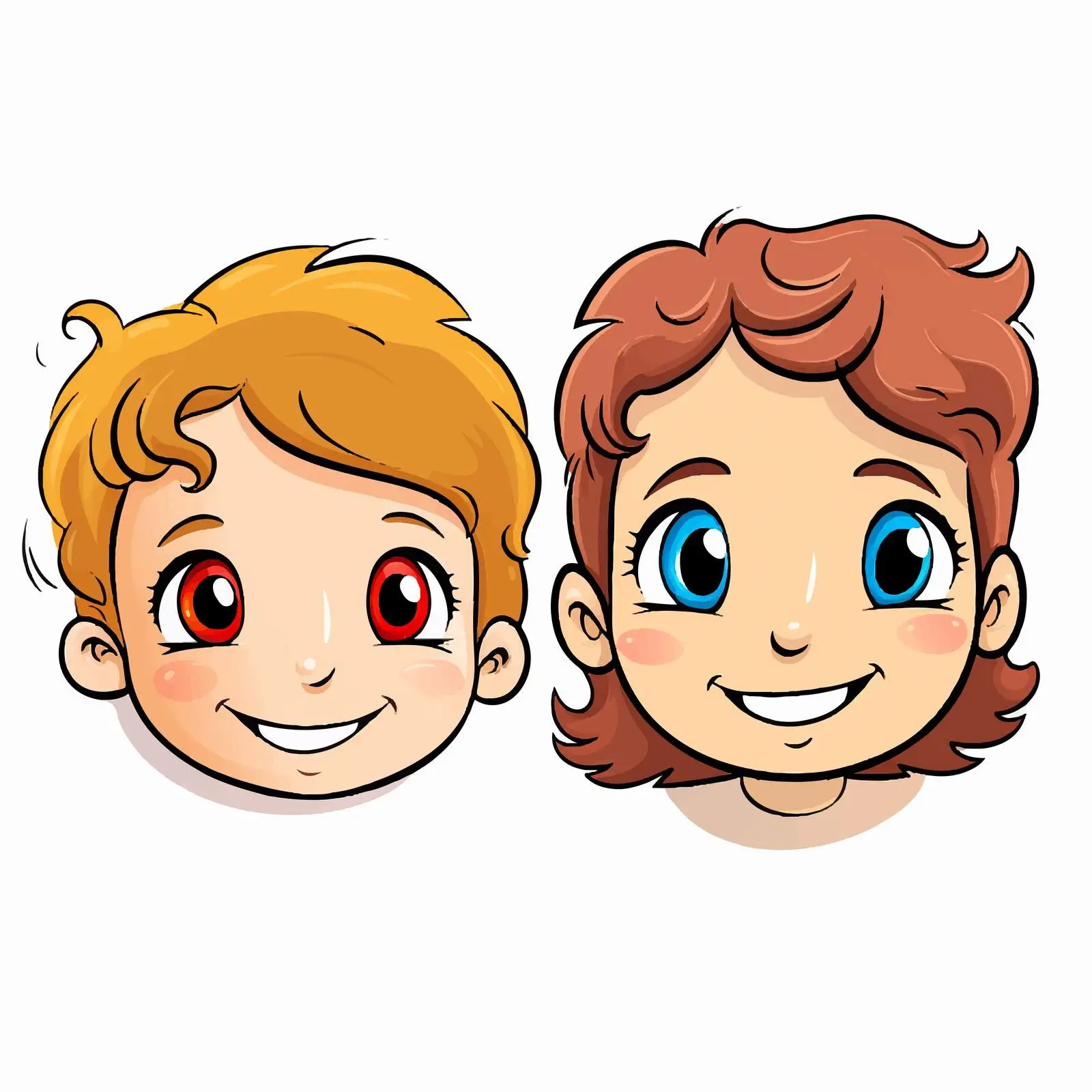 Happy Child's Face Vector Art — free download from Dotvec