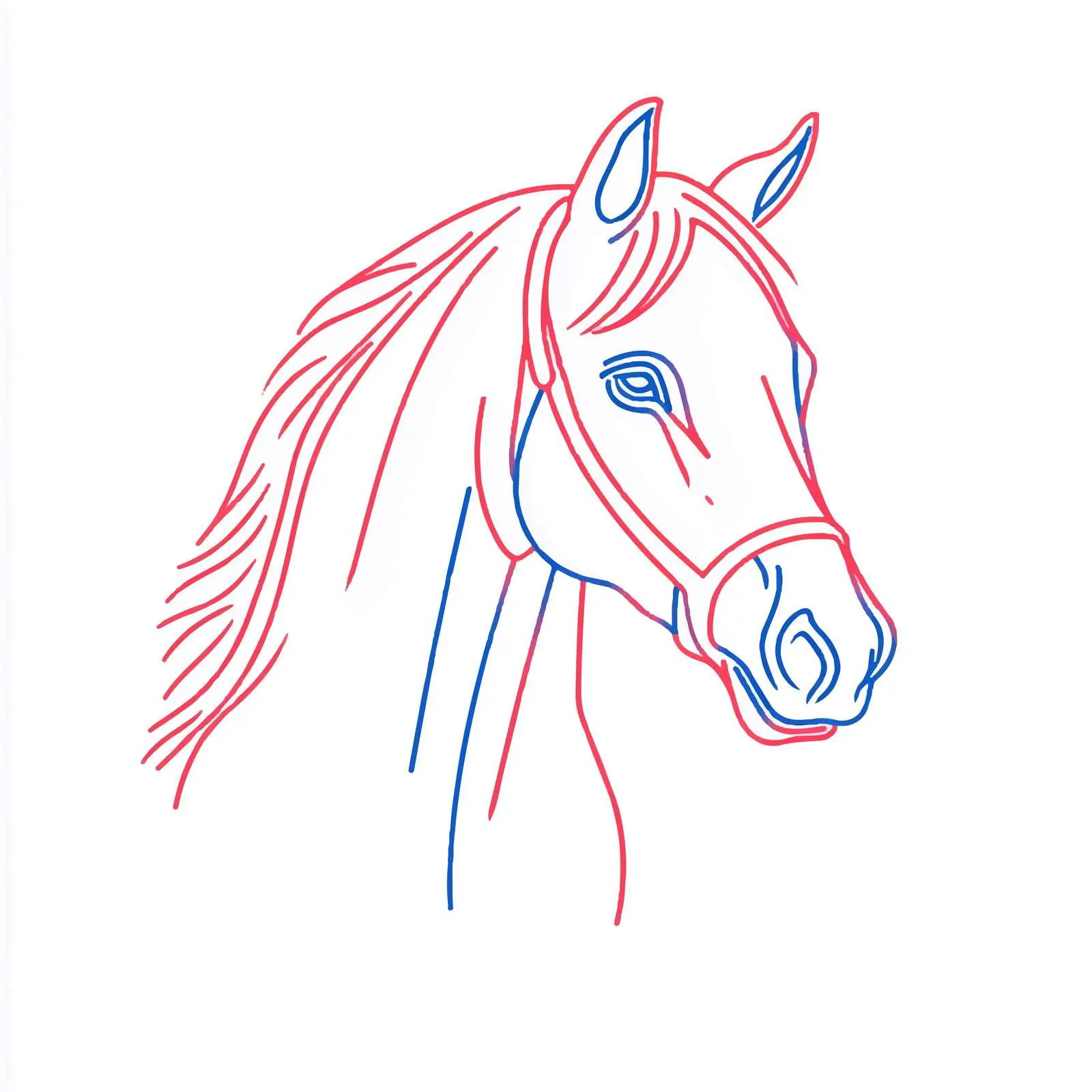 Modern Horse Vector Icon on White Background — free download from Dotvec