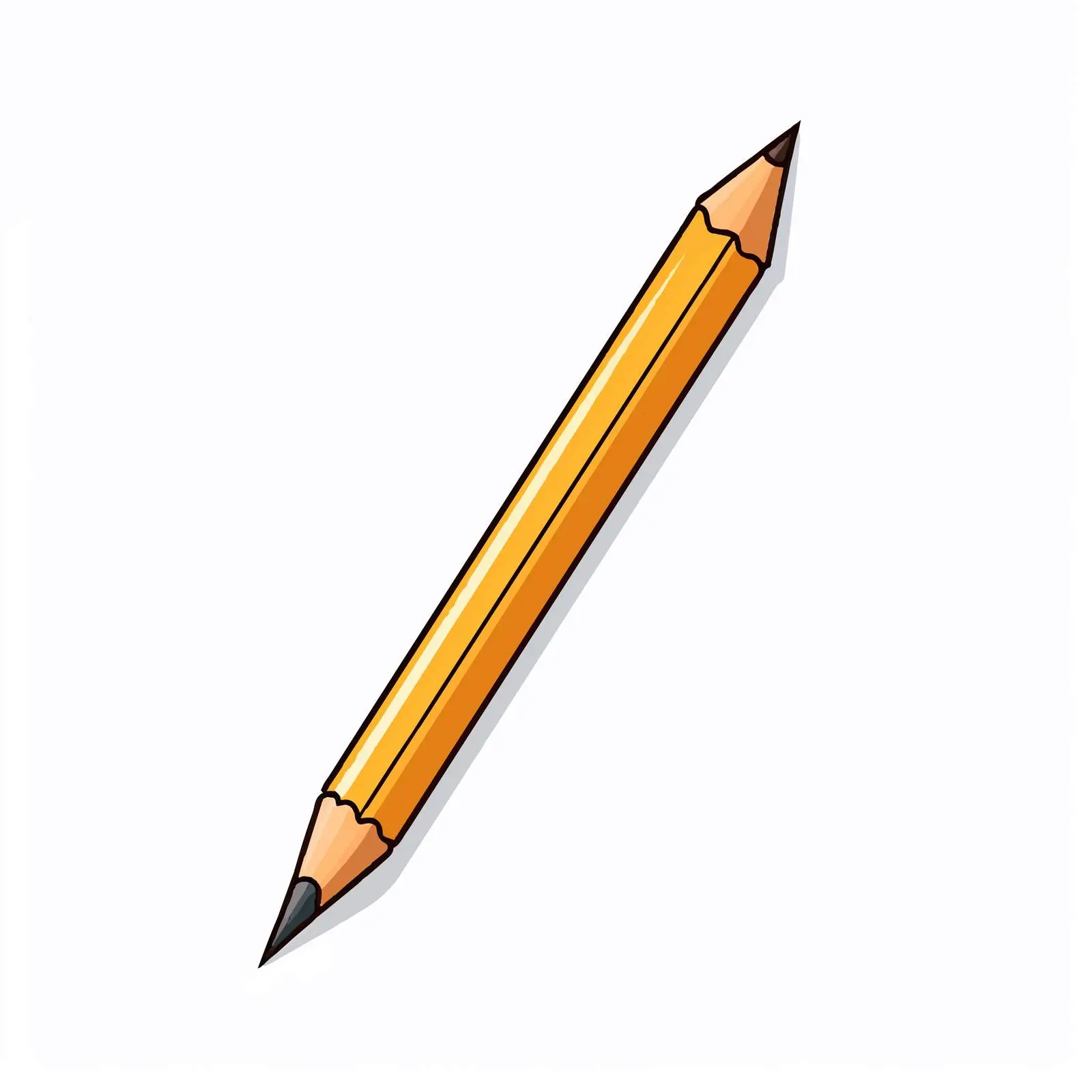 Cartoon Pencil Vector Illustration — free download from Dotvec