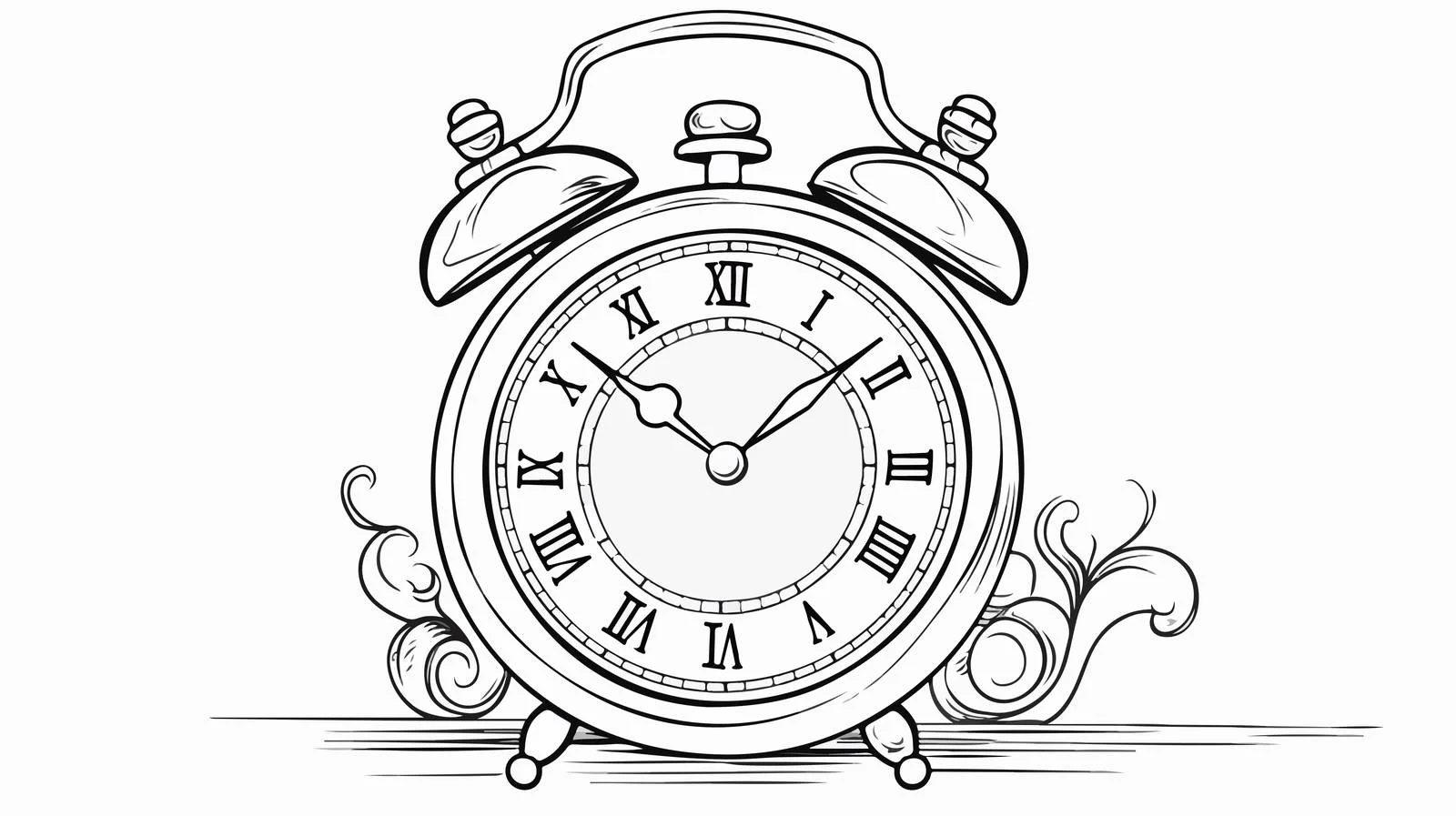 Cartoon Alarm Clock Vector Illustration — free download from Dotvec