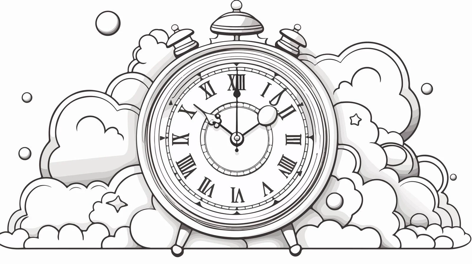 Cartoon Alarm Clock Vector Illustration — free download from Dotvec