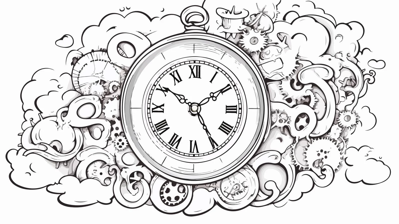 Cartoon Alarm Clock Vector Illustration — free download from Dotvec
