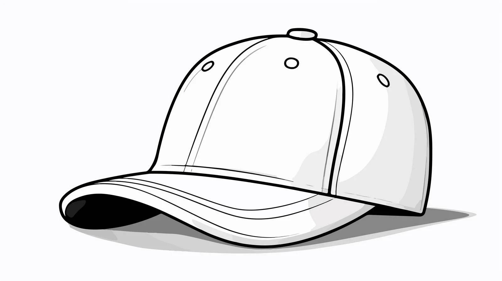 Cartoon Baseball Cap Illustration — free download from Dotvec