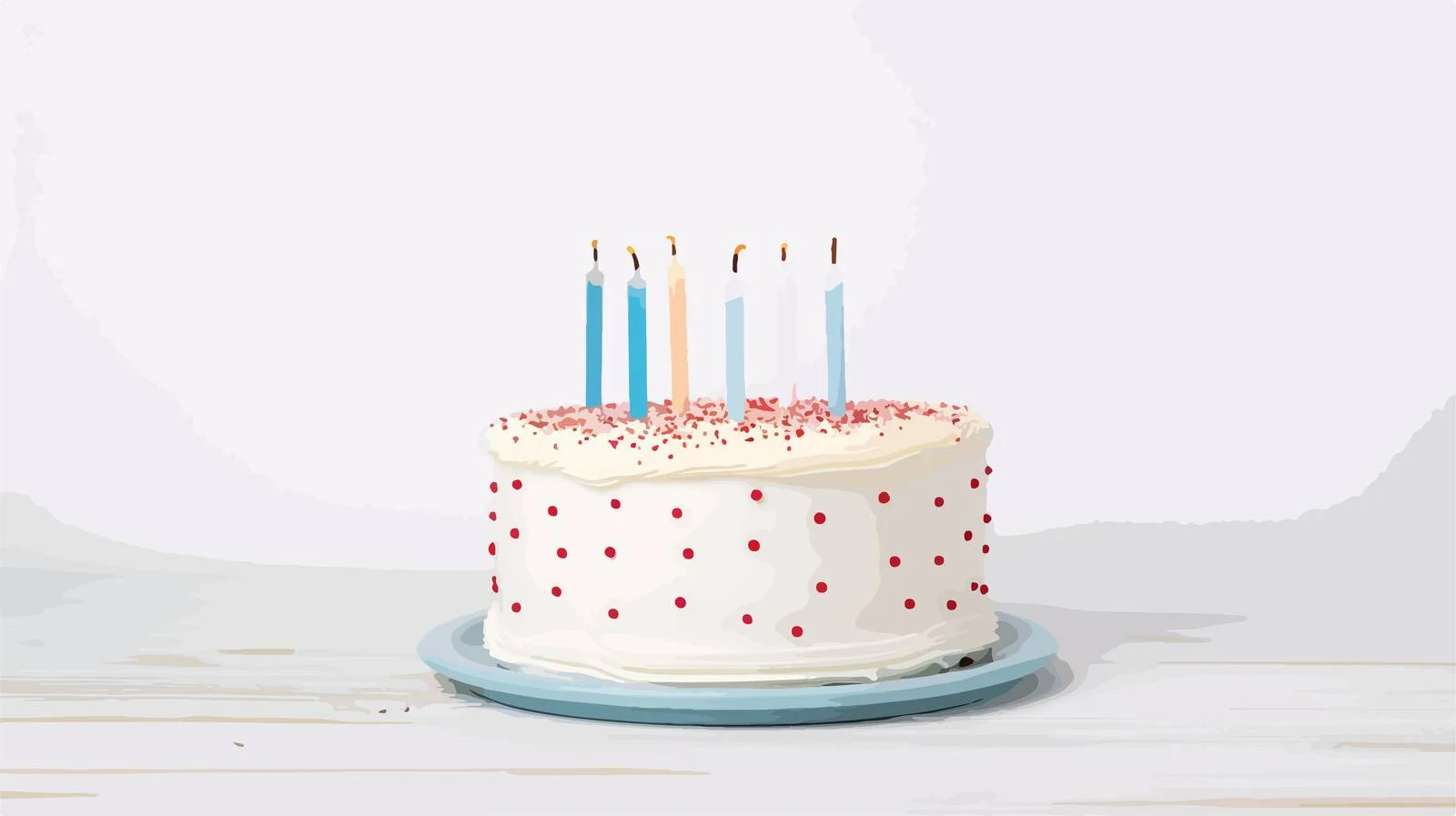 Cartoon Birthday Cake Illustration — free download from Dotvec